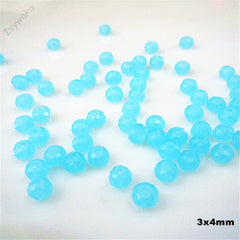 Hot Light Green Colors 3*4mm 145pcs Rondelle Austria faceted Crystal Glass  Jewelry Making