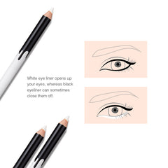 White Eyeliner Makeup Smooth Easy to Wear  Make Up White Eyes Liner Pencils