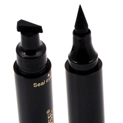 Professional Double-end Eyeliner Stamp Pencils Smooth Pigments Long Lasting delineador Waterproof Eye Liner Pen Cosmetics atwargi