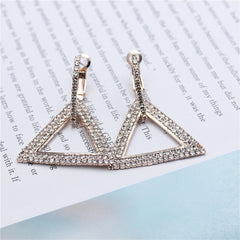 atwargi design creative jewelry high-grade elegant crystal earrings round Gold and silver earrings wedding party earrings for woman