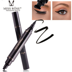 Professional Double-end Eyeliner Stamp Pencils Smooth Pigments Long Lasting delineador Waterproof Eye Liner Pen Cosmetics atwargi