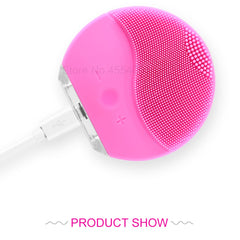 Facial Cleansing Brush Sonic Vibration Massage USB Rechargeable