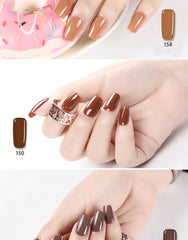10ml Brown Series Colors Nail Gel Polish Soak Off  Top Coat Nail Art Manicure Gel