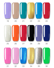 7ml UV Gel Nail Polish Nails Lacquer Vernis Semi Permanent Top Base Coat Manicure Nail Primer