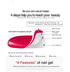 7ml UV Gel Nail Polish Nails Lacquer Vernis Semi Permanent Top Base Coat Manicure Nail Primer