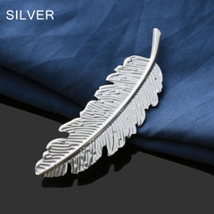 1Pcs Fashion Metal Leaf Shape Hair Clip Barrettes Crystal