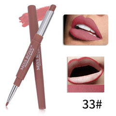 14 Color Double-end Lipsticks Lasting Lipliner
